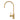 Brushed Gold Designer Faucet, High Loop, 1/4 Turn